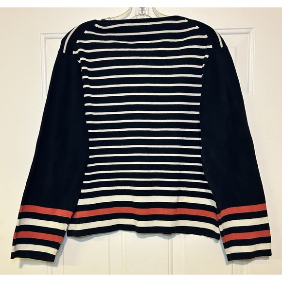 Lizsport Striped Sweater Vintage  Liz Claiborne Womens XL Preppy - Picture 5 of 11